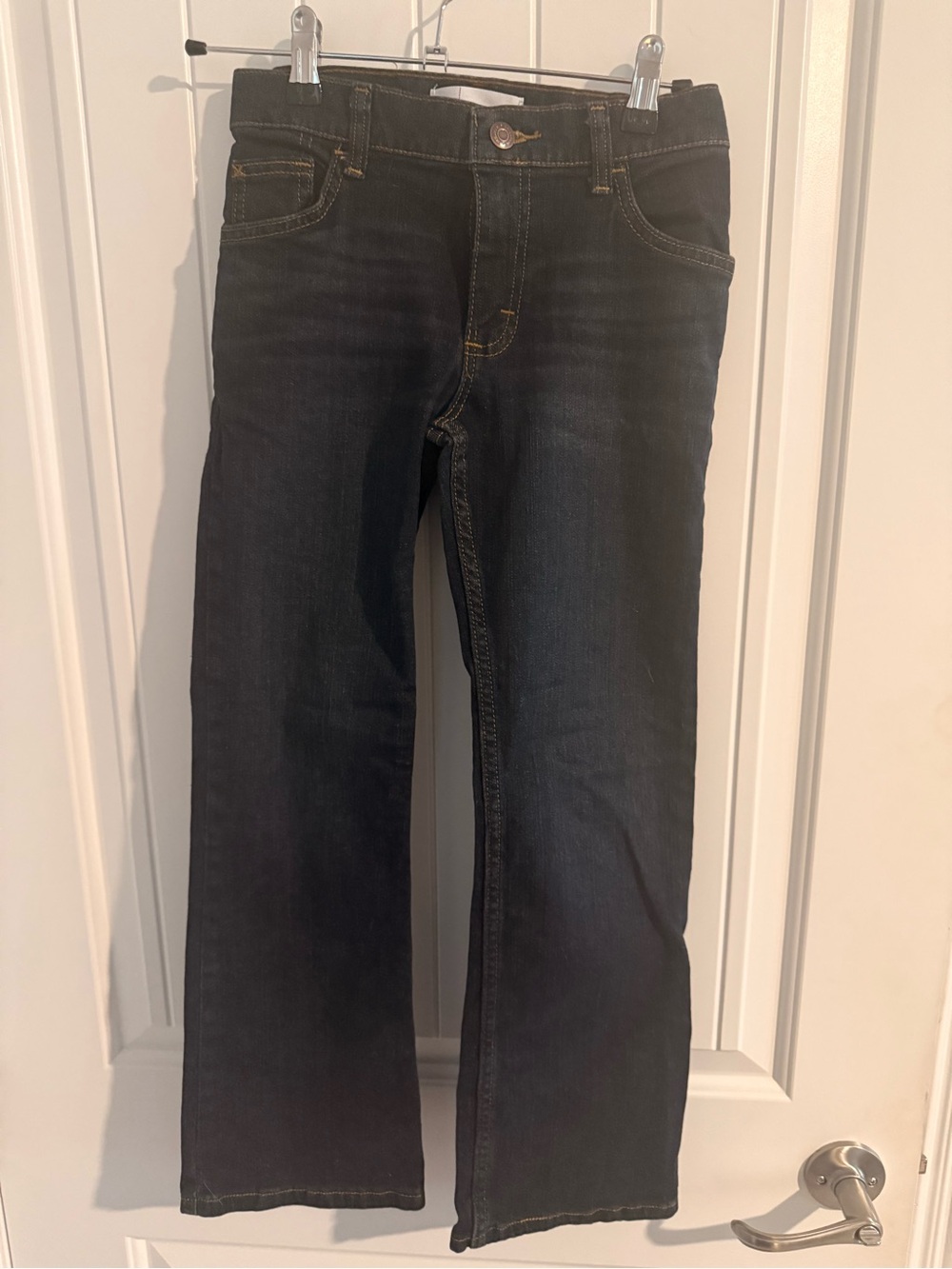 Wrangler Classic Boot Jeans Boys Size 10 Slim Dark Wash Stretch Denim